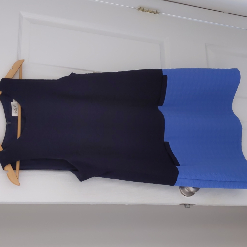 Eliza J navy blue dress 12 NWT